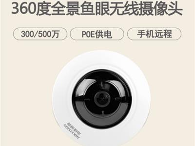 海康300/500万鱼眼全景360度广角摄像头DS-2CD3935/3955FWD-IWS